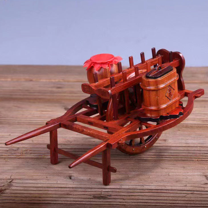 Handcrafted Wheelbarrow - Table Decor for Living Room