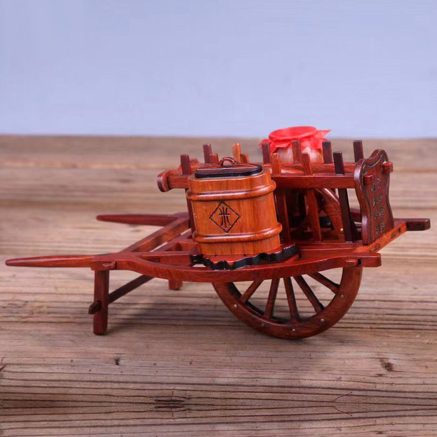 Handcrafted Wheelbarrow - Table Decor for Living Room