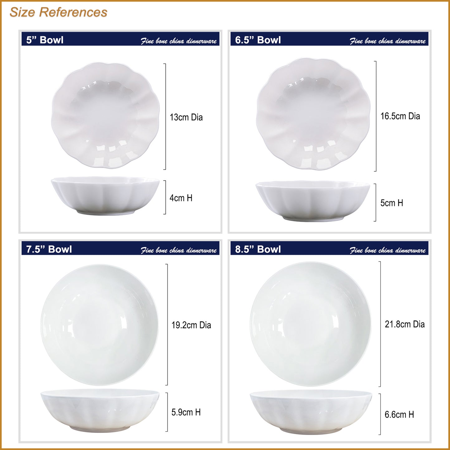 Bone China Tableware - Pumpkin Bowl in Creamy White