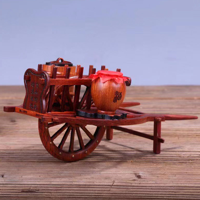 Handcrafted Wheelbarrow - Table Decor for Living Room