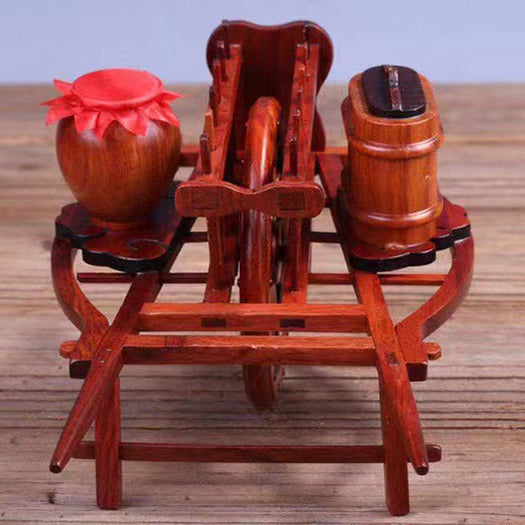 Handcrafted Wheelbarrow - Table Decor for Living Room