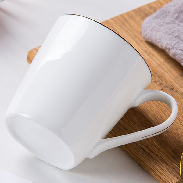 Bone China Coffee Mug - Gold Rimmed