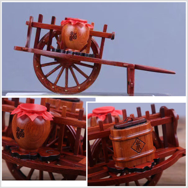Handcrafted Wheelbarrow - Table Decor for Living Room
