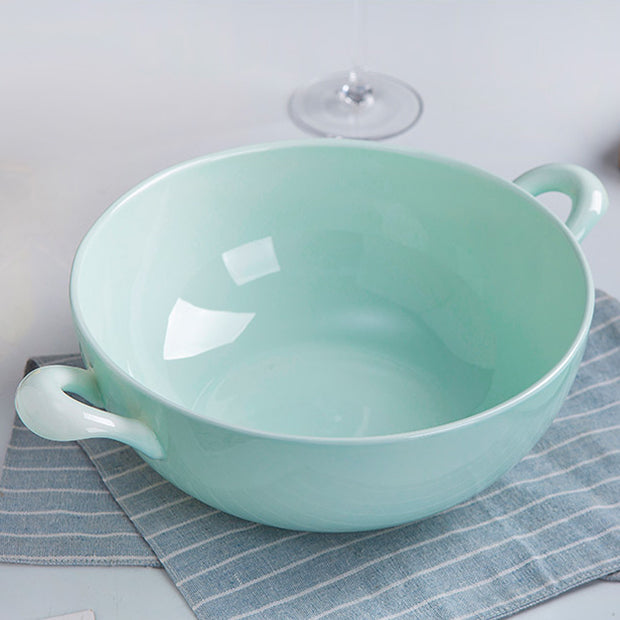 Bone China Celadon Soup Tureen - with Gold Rim or without Rim