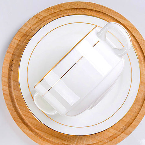 Bone China Earred Bowl - with or without Dish