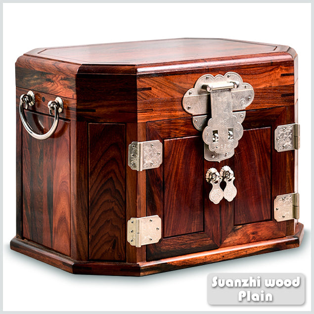 Octagonal Jewelry Box - Handmade from Natural Rosewood