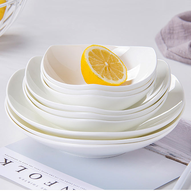 Bone China Dinnerware - Triangle Shaped Plate