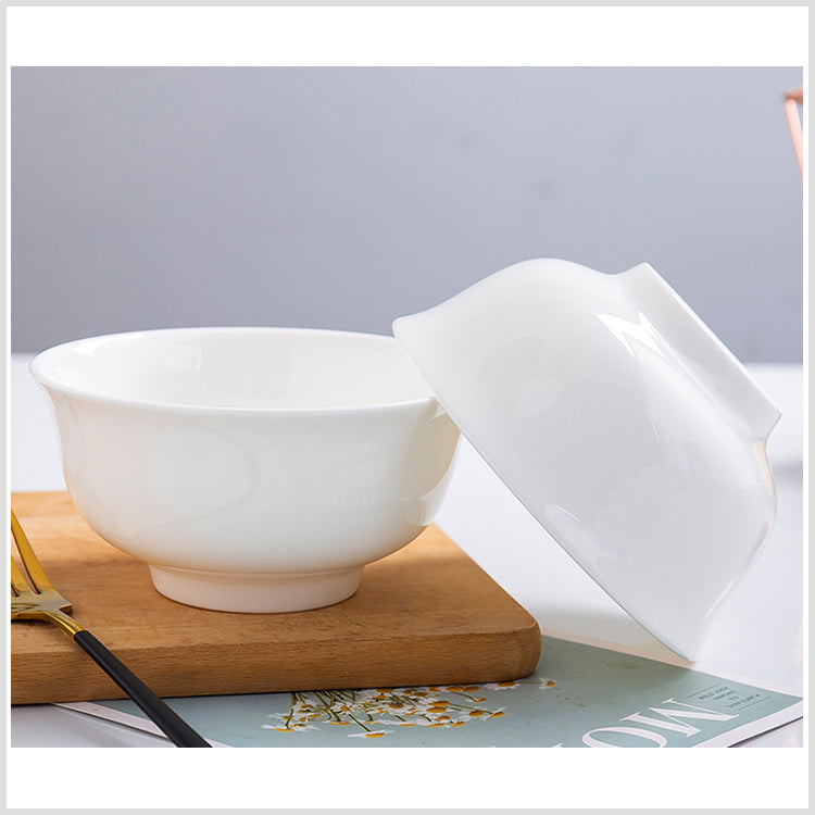 Bone China Bell Bowl - Creamy White with Foot