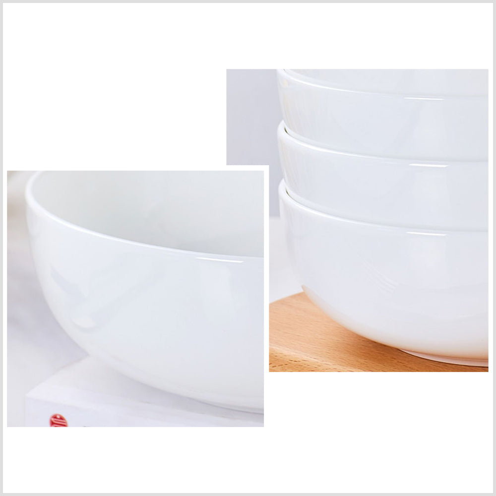 Bone China Tableware - Round Bowl in Creamy White