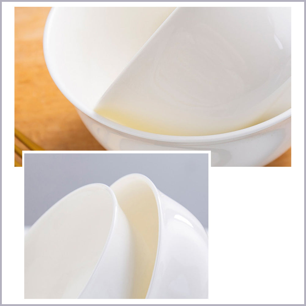 Bone China Bell Bowl - Creamy White with Foot