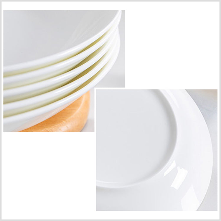 Bone China Dinnerware - Soup Plate in Creamy White