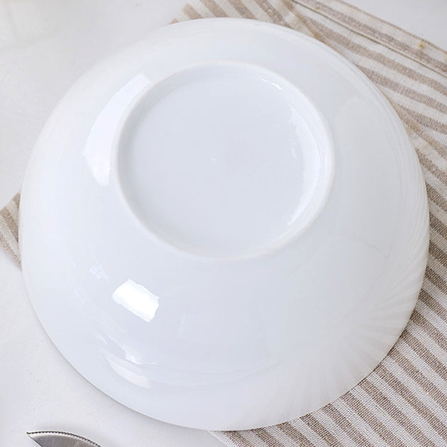 Bone China Tableware - Round Bowl in Creamy White