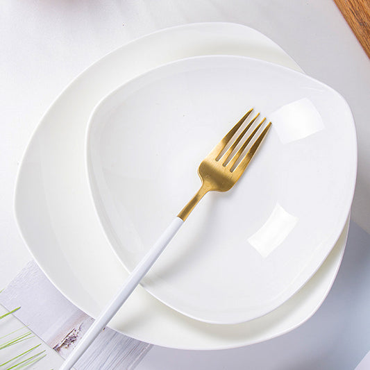 Bone China Dinnerware - Triangle Shaped Plate