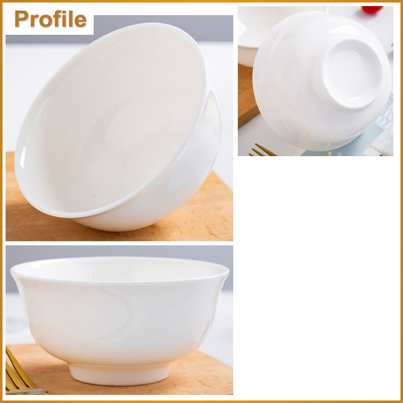 Bone China Bell Bowl - Creamy White with Foot