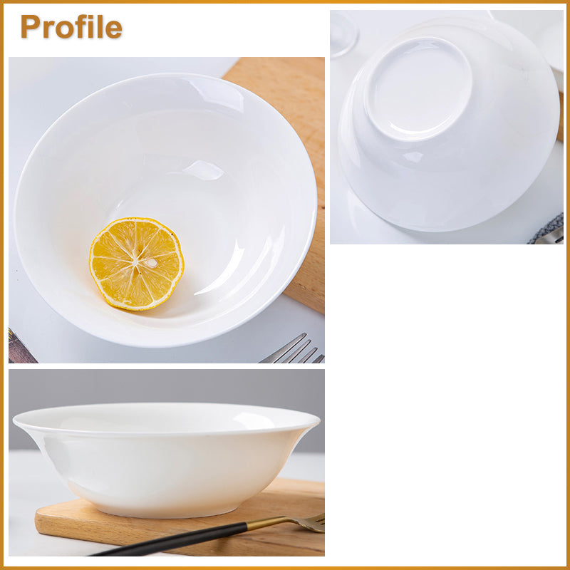 Bone China Tableware - Serving Bowl with Wide Mouth