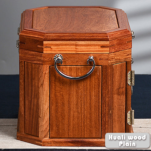 Octagonal Jewelry Box - Handmade from Natural Rosewood