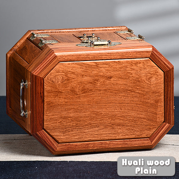 Octagonal Jewelry Box - Handmade from Natural Rosewood