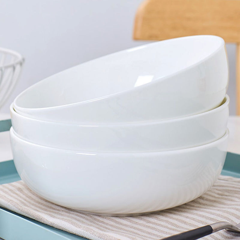 Bone China Tableware - Round Bowl in Creamy White