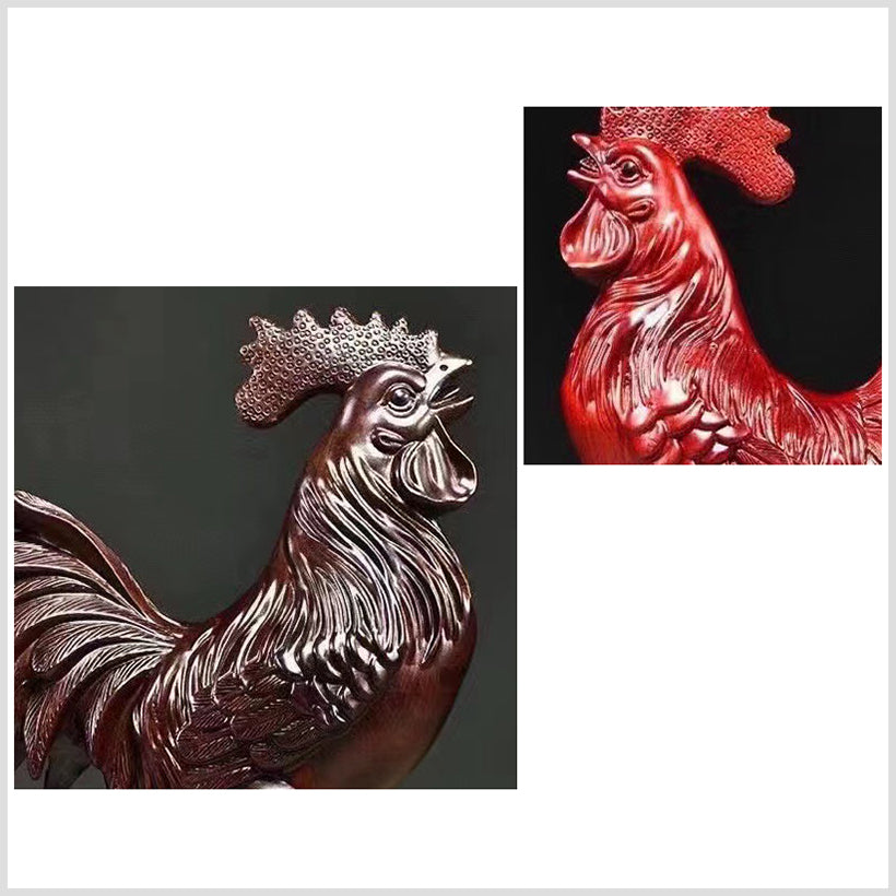 Hand-engraved Cock Figurine - Table Decor for Living Room