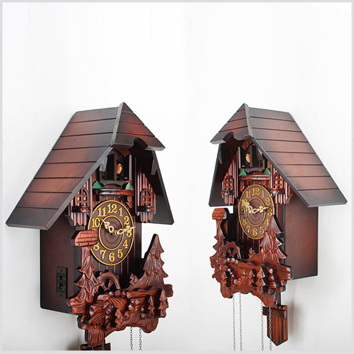 30" Cuckoo Clock of Natural Wood - Bird Chirping