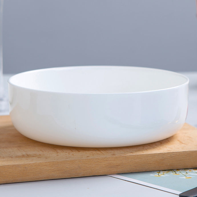 Bone China Dinnerware - Round Plate in Creamy White