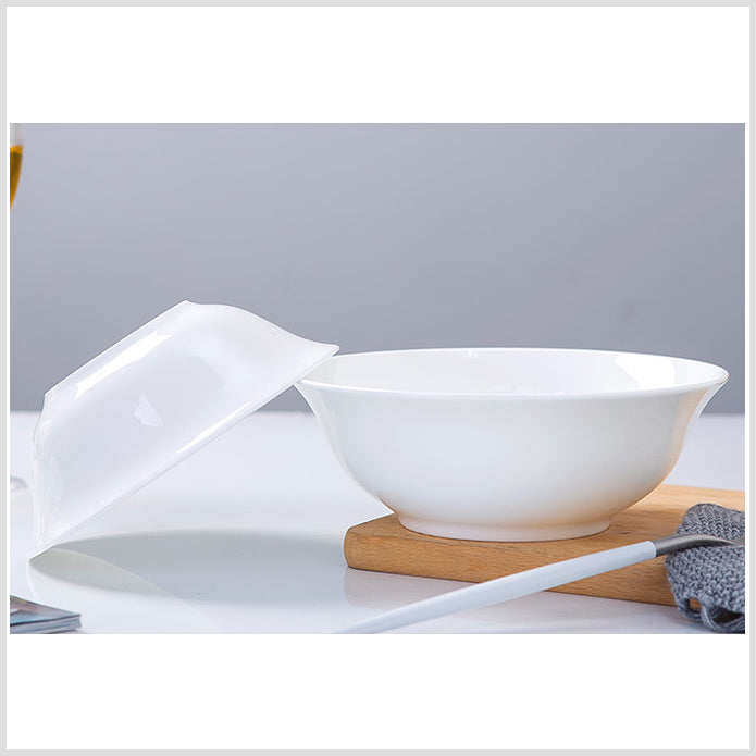 Bone China Tableware - Serving Bowl with Wide Mouth