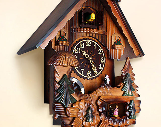 Wooden Cuckoo Clocks. Experience the Beauty and Functionality of Hand-Carved Clocks Made from Natural Basswood.