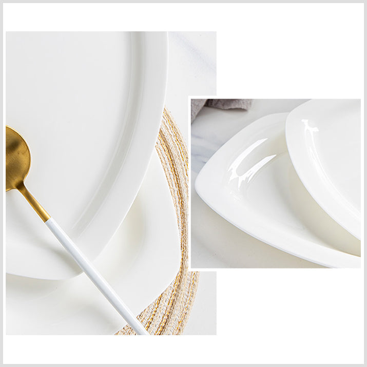 Bone China Fish Platter - Rectangle with Curved Edge