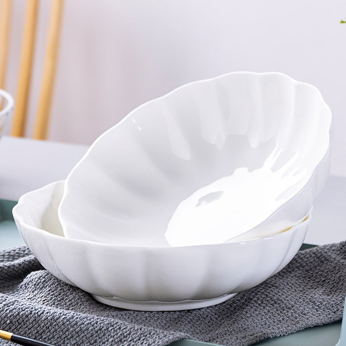Bone China Tableware - Pumpkin Bowl in Creamy White