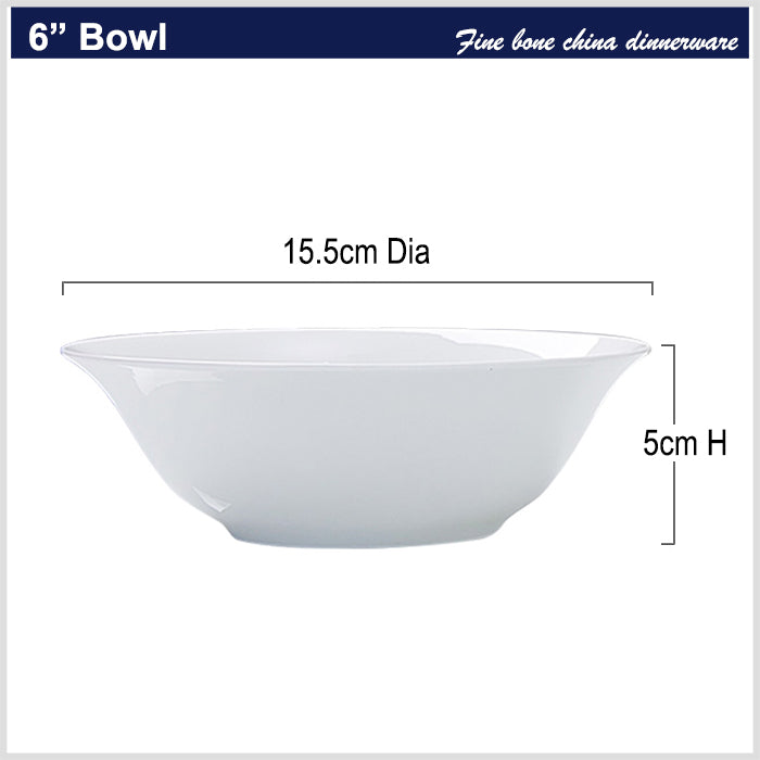 Bone China Tableware - Serving Bowl with Wide Mouth