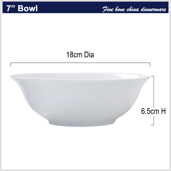 Bone China Tableware - Serving Bowl with Wide Mouth