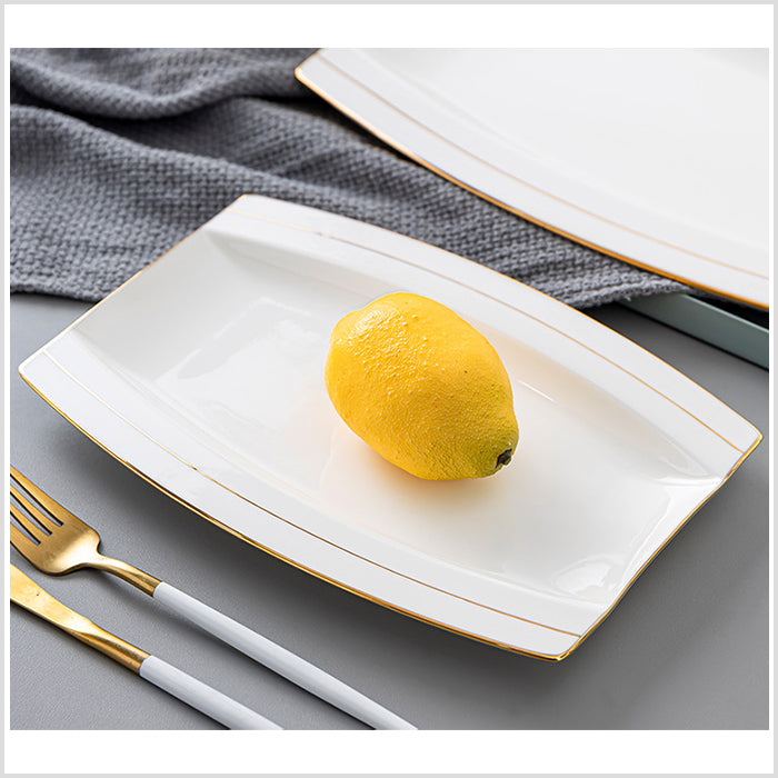 Bone China Fish Platter - Japanese Style