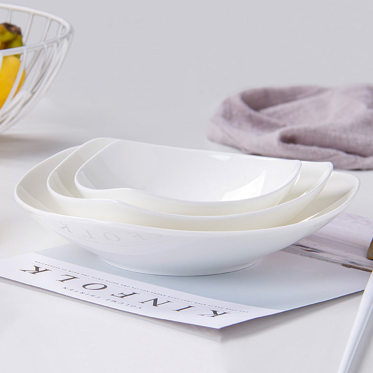 Bone China Dinnerware - Triangle Shaped Plate