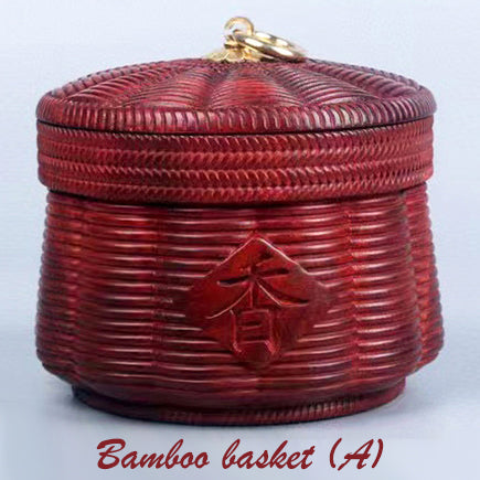 Storage Jar with Decorative Carvings - Handmade of Blood Sandalwood