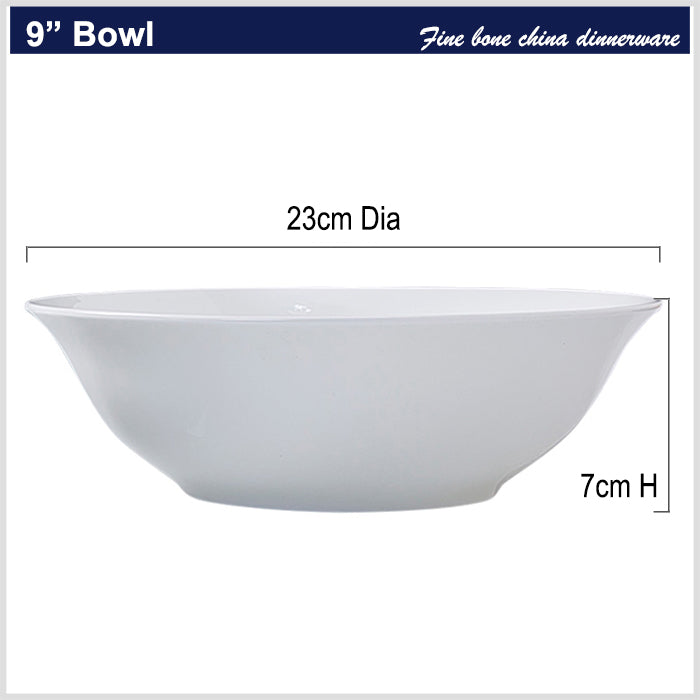 Bone China Tableware - Serving Bowl with Wide Mouth